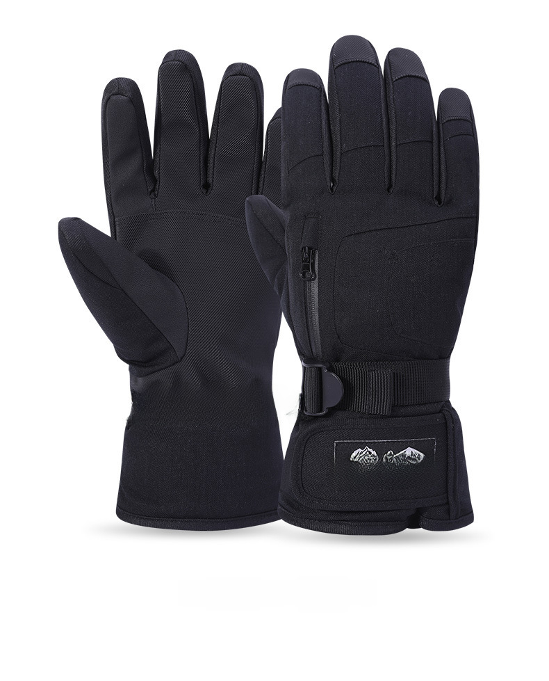Men's ski gloves warm winter windproof velvet ski non-slip sports waterproof cold-proof touch screen velvet gloves_maomaolike.com