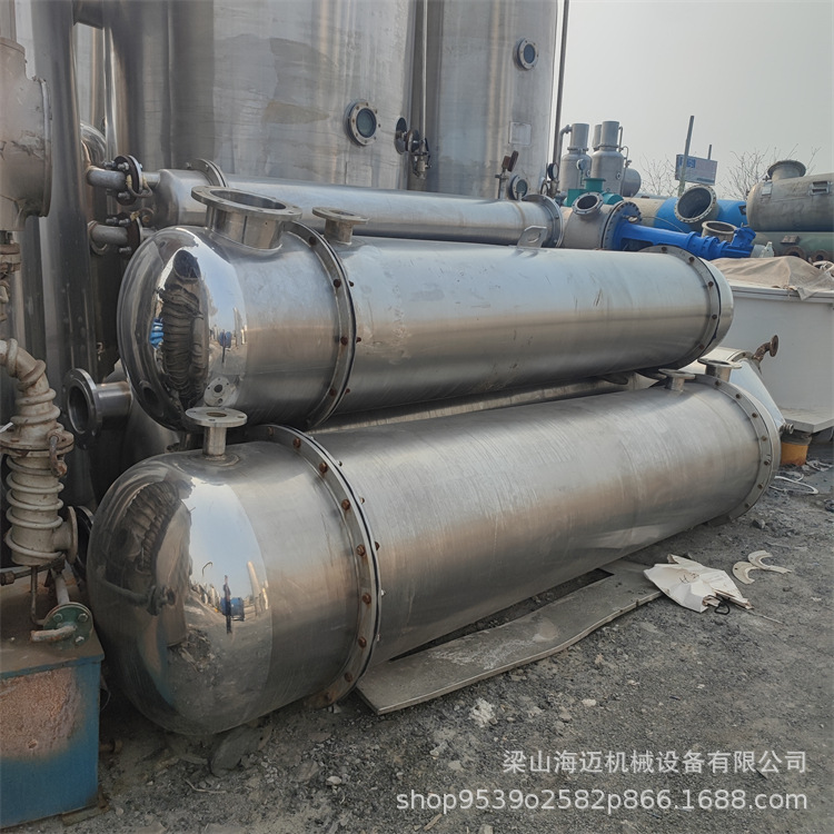 二手不锈钢管式冷凝器 化工发酵制药纤维冷凝器化工冷却