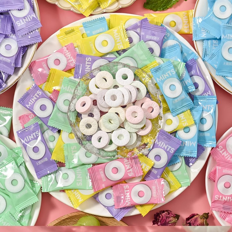 (2.5kg Bulk) Old-Fashioned Sugar-Free Mints Strong Fresh Breath Internet Celebrity Circle Candy Hot Pot Hotel Restaurant