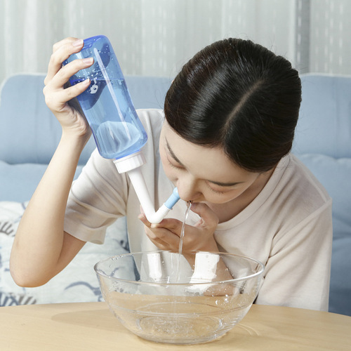 Neti pot, household manual neti pot, medical nasal irrigator for adults and children, nose nasal cavity cleaning and nasal irrigation