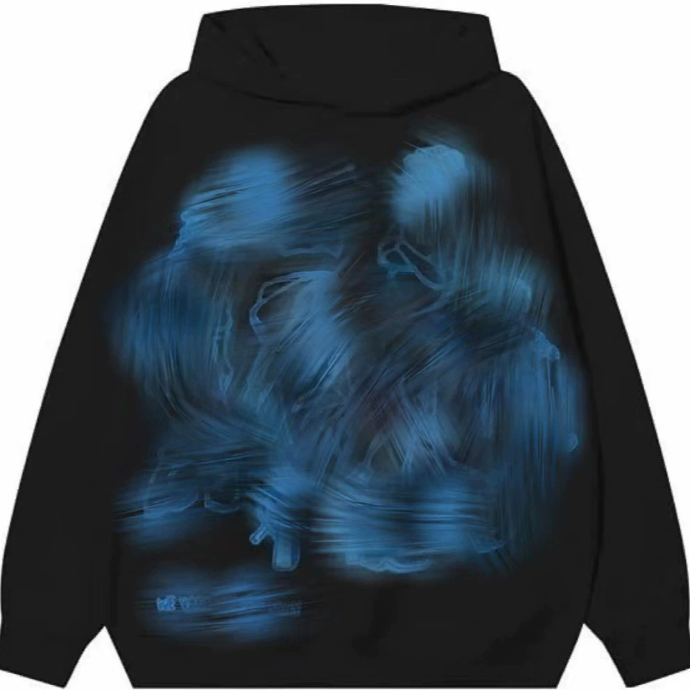 Demi-season Hoody, Retro Hip‑Hop Sweatshirt, Relaxed Fit, Sizes S–XXL