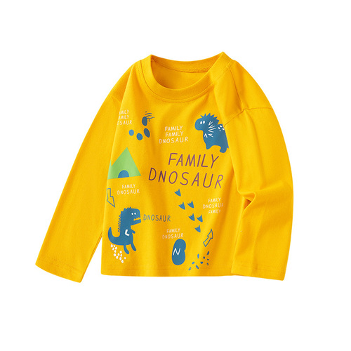 Children's Long-Sleeve T-shirt for Spring, Men's Base Layer Top for Export, Cross-Border Wholesale Supply, New Baby Clothing for Wholesalers and Retailers