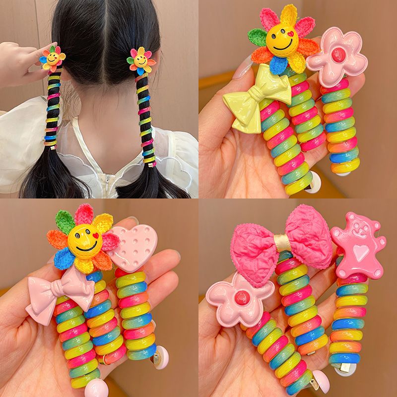 Coleteros de Cable Telefónico para Niñas de Plástico y Resina, Alta Elasticidad, Hecho a Mano