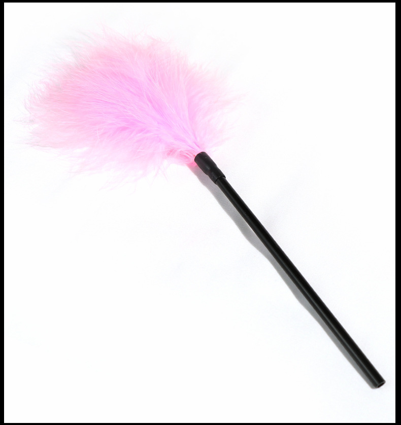 Short-Handle Feather Tickler for Couples, ABS Handle, Purple — detail image 17