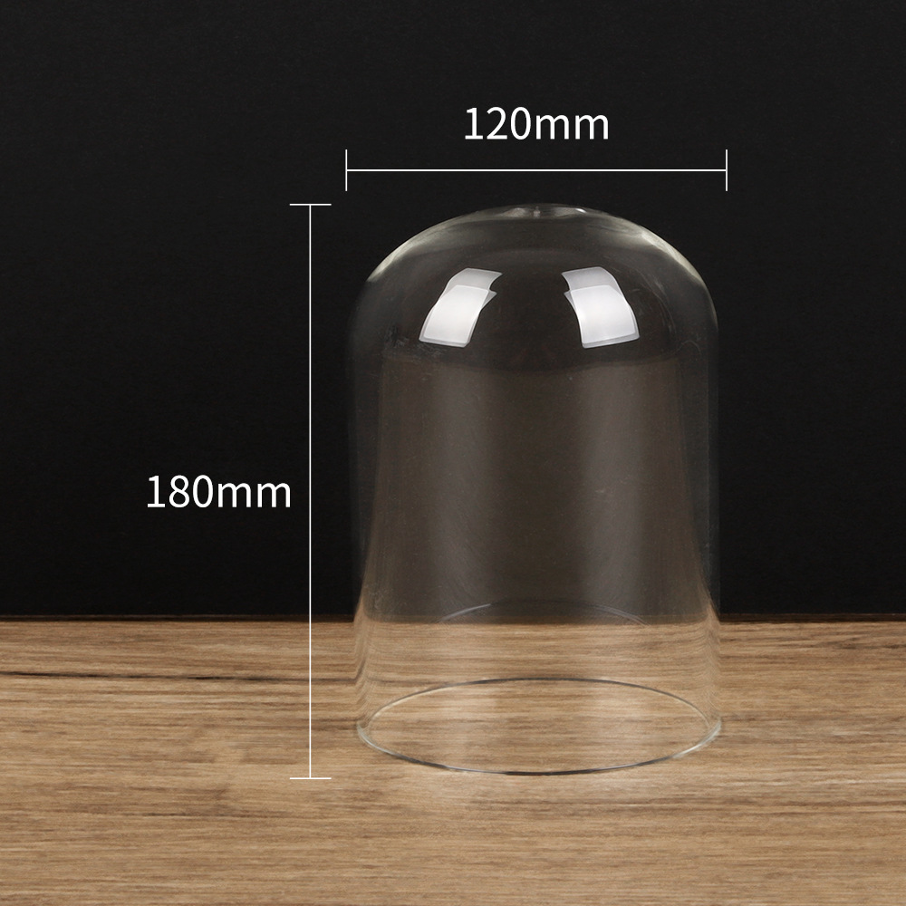 Flor inmortal cubierta de vidrio DIY hecha a mano micro paisaje decoración de escritorio cubierta de vidrio caja de exhibición cubierta de vidrio de flor inmortal