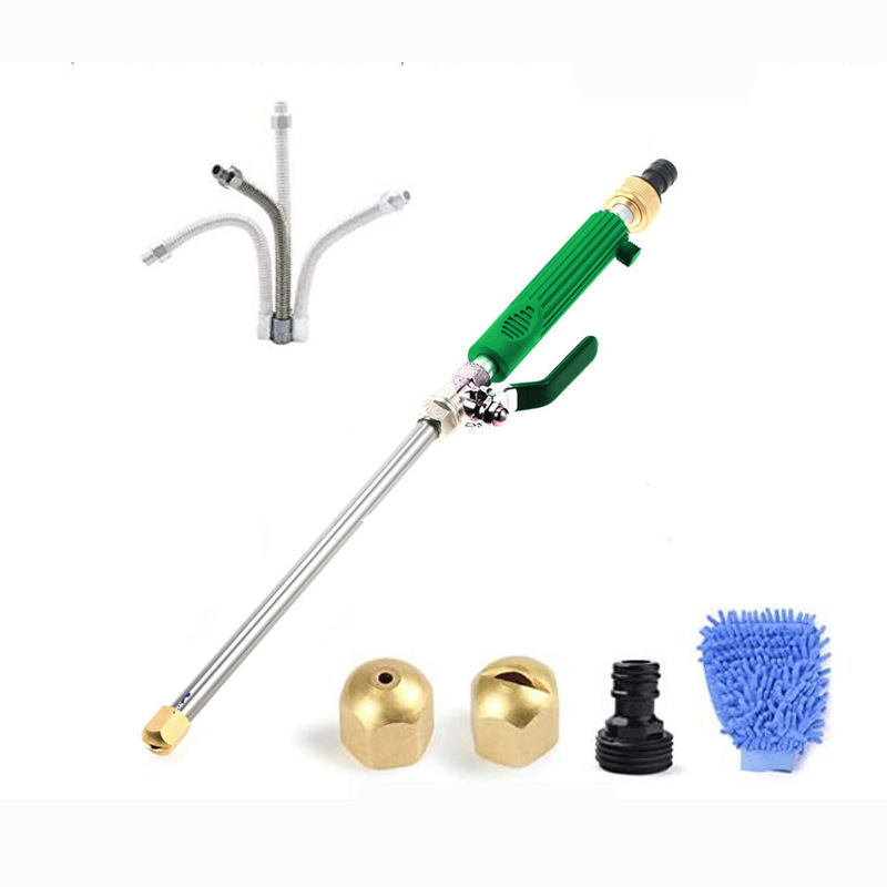 세트 1 그린 (물총 노즐 2개 + 검정색 커넥터 + 장갑 + 연장 튜브)