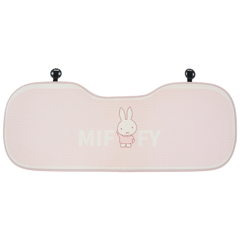 Набор автомобильных чехлов (Miffy) — подголовник, шейная и поясничная подушки, розовый, соты и айс‑шёлк