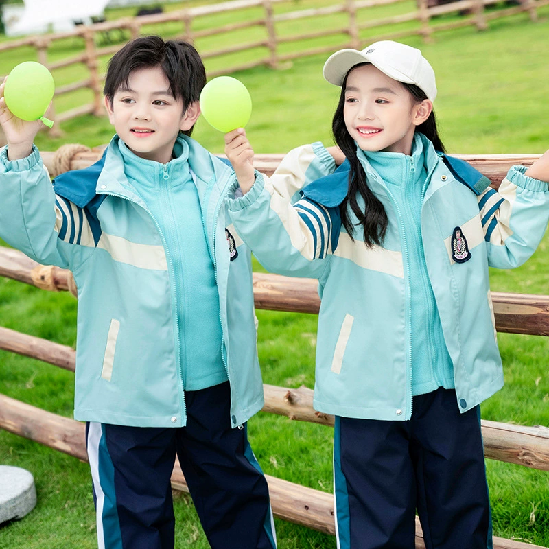Новая уличная форма для мальчиков и девочек, начальная школьная форма для детского сада, садовая форма, классная форма из трех частей
