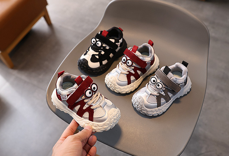 Baskets chunky pour enfant doublées polaire chaussures chaudes_voghion.com