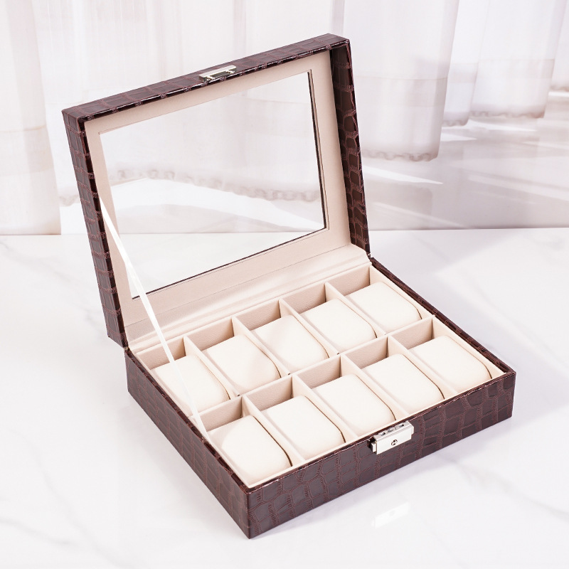 악어 무늬 10비트 커피 색상