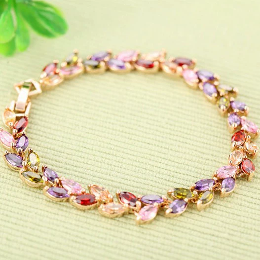 Бриллиантовый цирконий, цепочка, хрустальная bracelet, элитные универсальные украшения