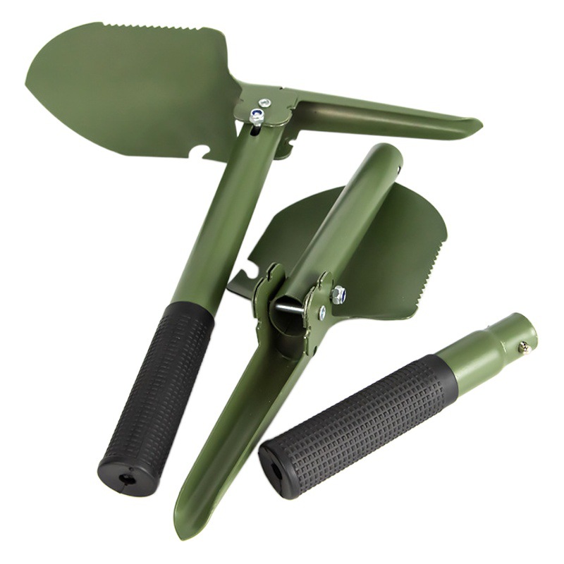Pala militar tamaño pequeño pala militar multifuncional al aire libre plegable pala militar coche camping pesca hierro pico portátil