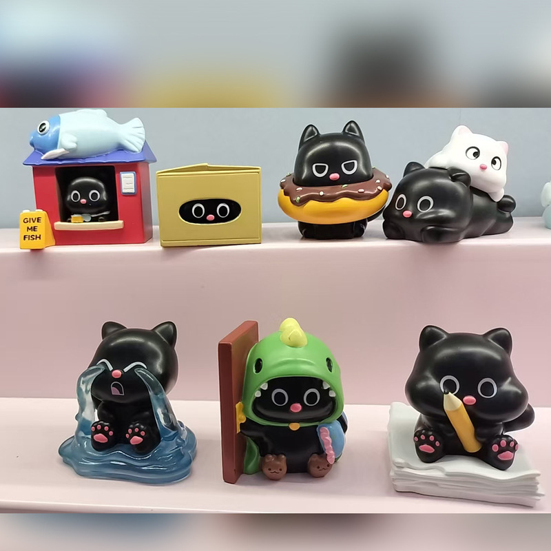 新款国潮山海狐缘盲盒桌面摆件树脂工艺品批发家居装饰品节日礼物|undefined