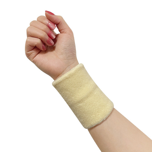 Fitness pure cotton sports wristbands sweat-absorbent towel pressurized basketball volleyball wristbands for men and women knitted wristbands