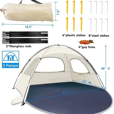 Avtomobil dam çadırları: leisure sun protection breathable beach