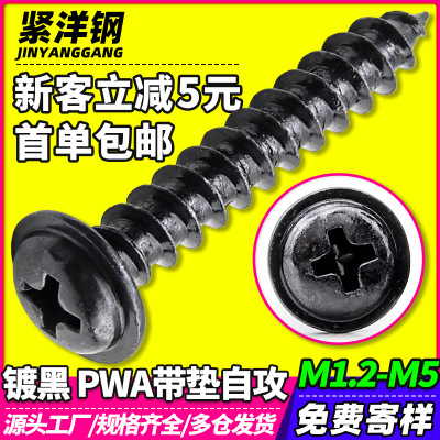 PWA black cross Round Screw wholesale Pan head meson screw M3/M4/M5