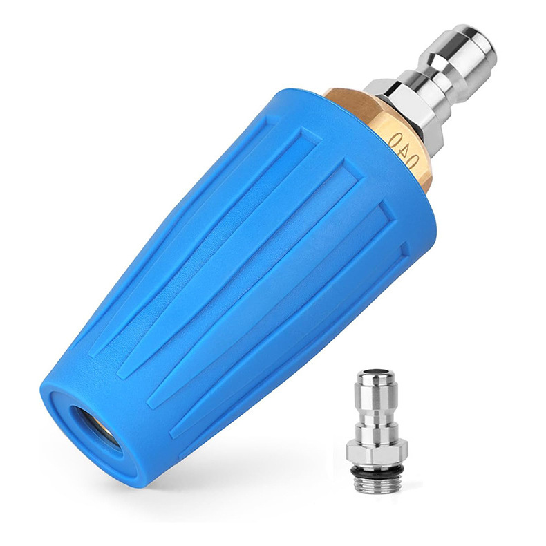 跨境高压水枪旋转喷头陶瓷芯纯铜高压清洗莲花喷头去广告根雕除锈