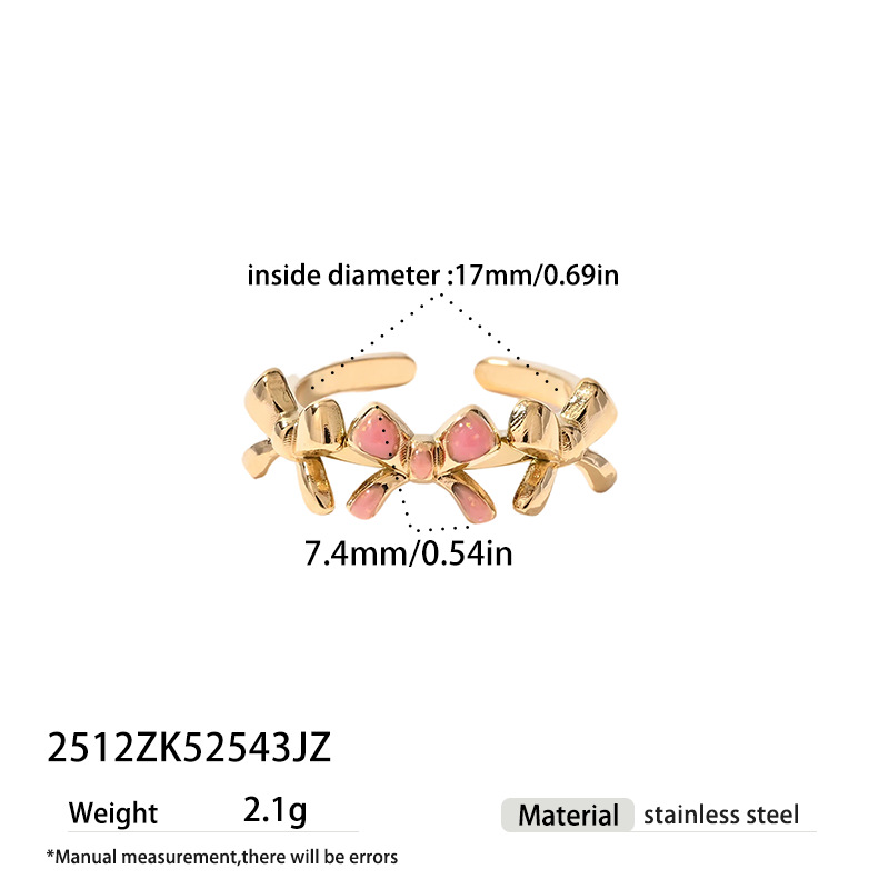 Tina Europa y los Estados Unidos moda transfronteriza dopamina color goteo de aceite anillo de acero inoxidable nicho arco joyería al por mayor