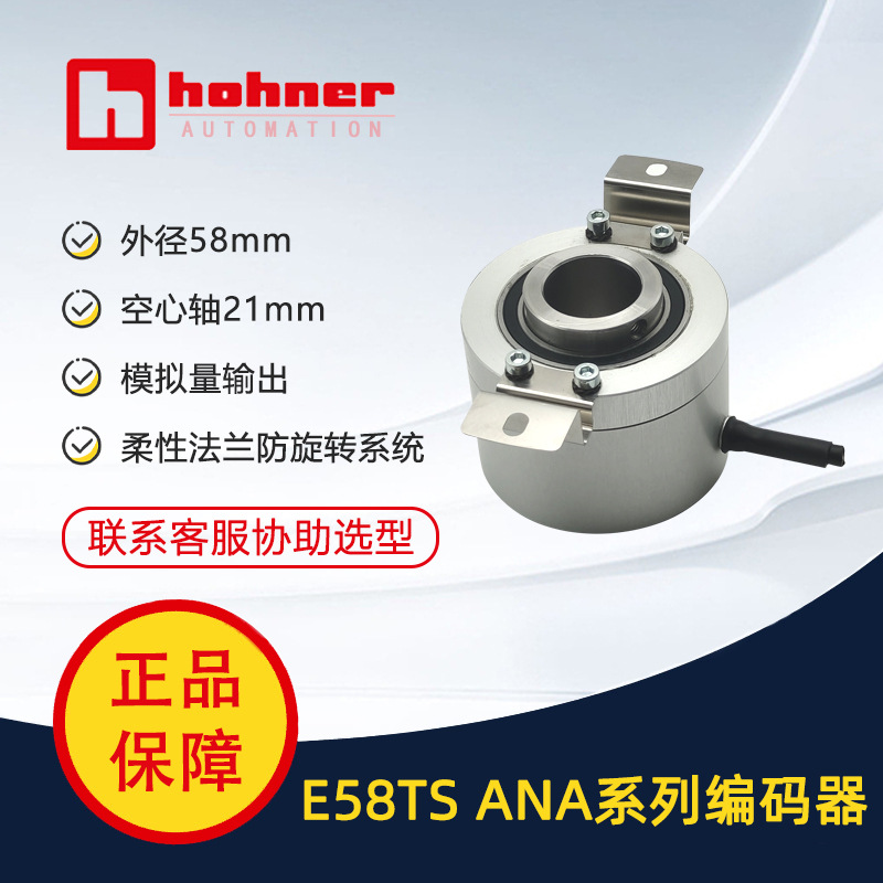 西班牙霍纳hohner编码器E58TSANA系列外径58mm分辨率高达12位IP54