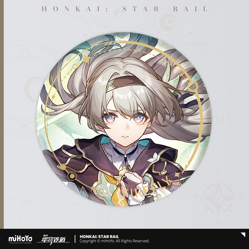 Коллекционный значок (Honkai: Star Rail) — персонаж, цветной картон на подложке, одиночный