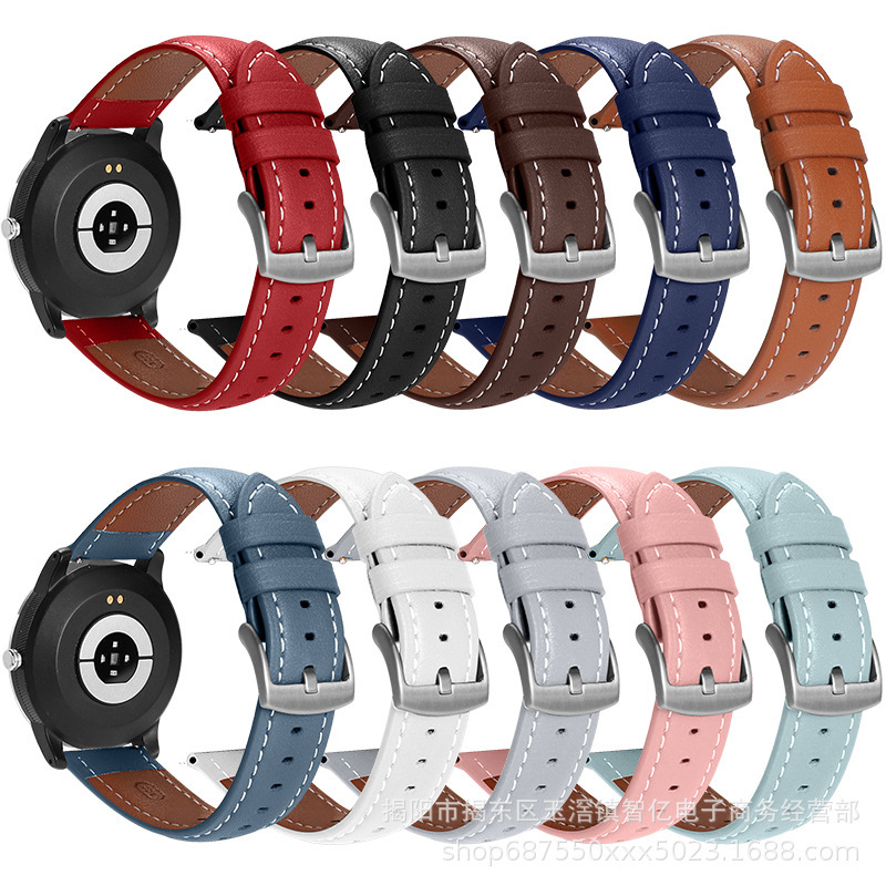 For Watch Huawei GT2/GT3/GT4 Leather Smart Watch Strap Samsung S1/Apple Pin Buckle Strap