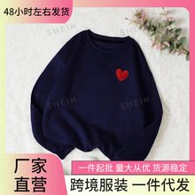 ���S���l Heart Print Thermal Lined Sweatshirt�W����]�Bñ