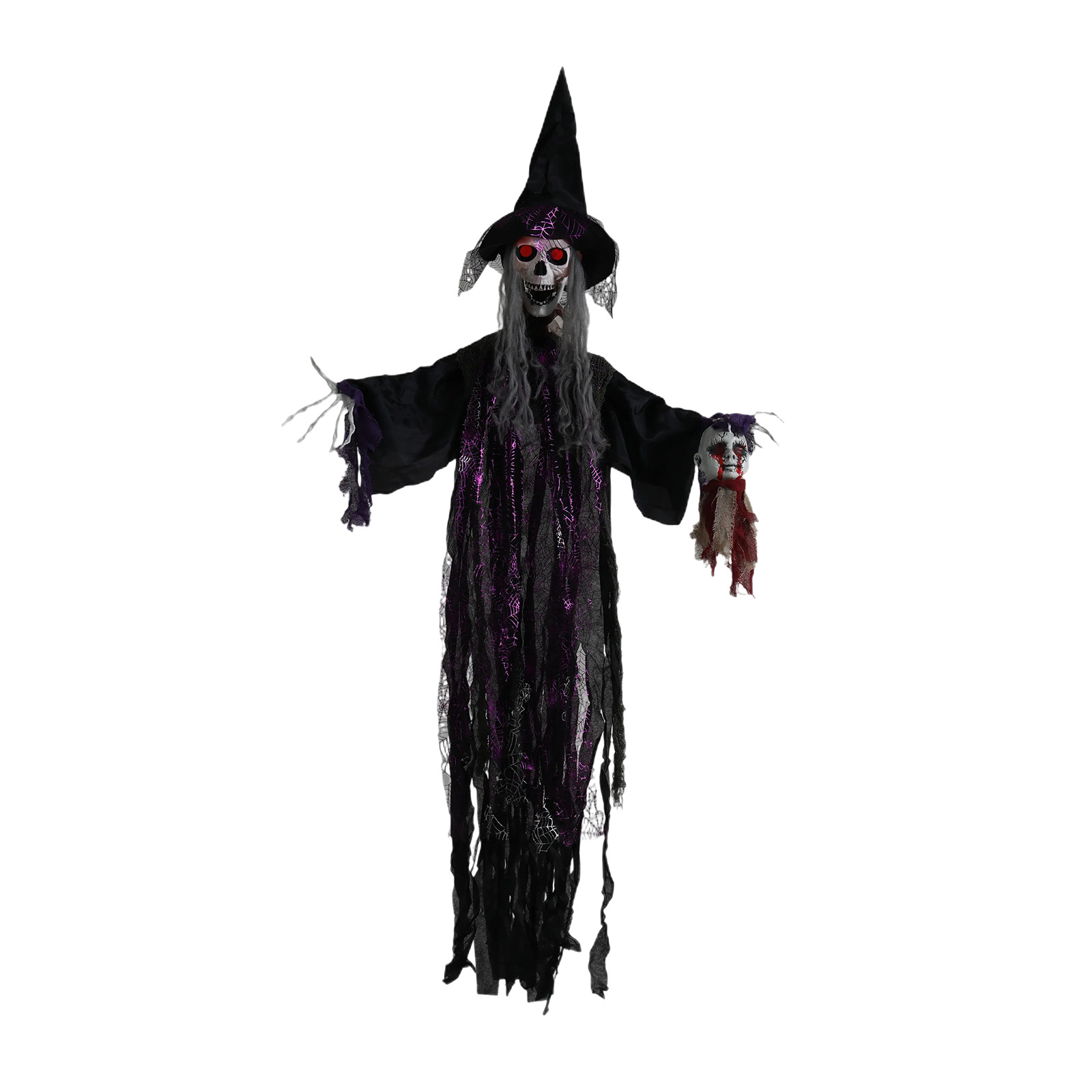Casa embrujada ktv accesorios de diseño de lugar tela de espuma gris azul fantasma colgante decoración de Halloween juguete fantasma esqueleto de terror