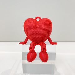 国境を越えた新しい 3D プリント愛可動関節家の装飾デスクトップ装飾品ペンダントキーホルダーギフト