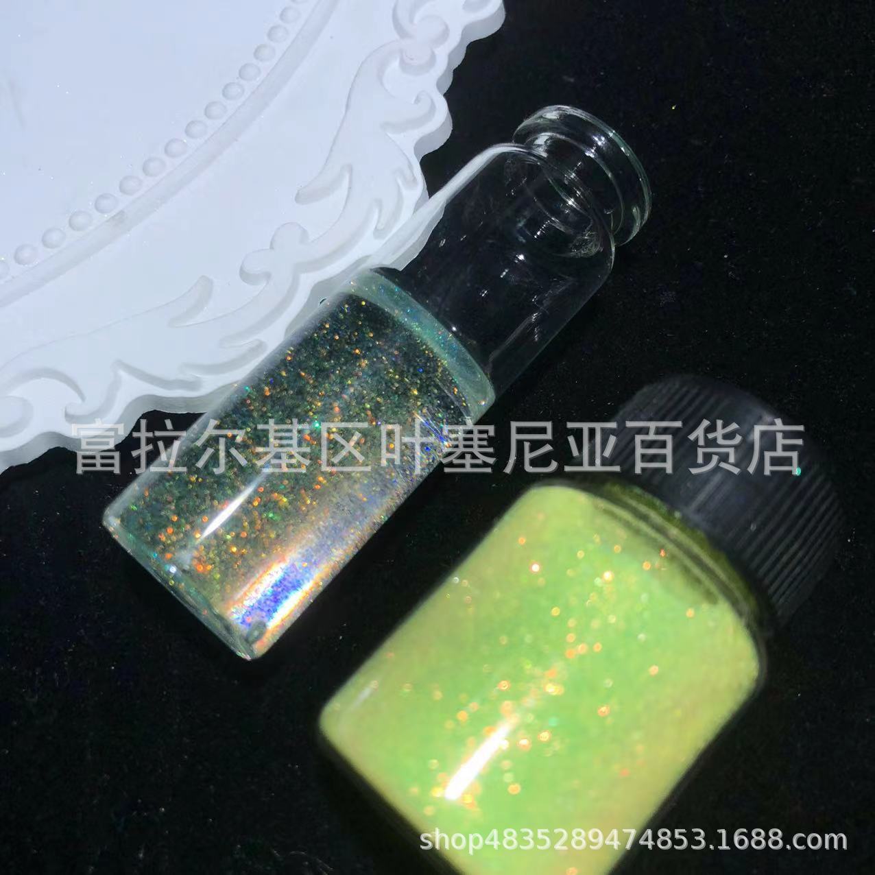 0,1mm polvo de diamante de oro galaxia magia oro diamante polvo epoxi pintura de fuego cera suspensión colorido brillo al por mayor 9 colores traje