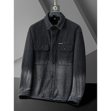 设计师原创肥佬春秋季新款加肥加大码男式牛仔茄克休闲工装风胖子