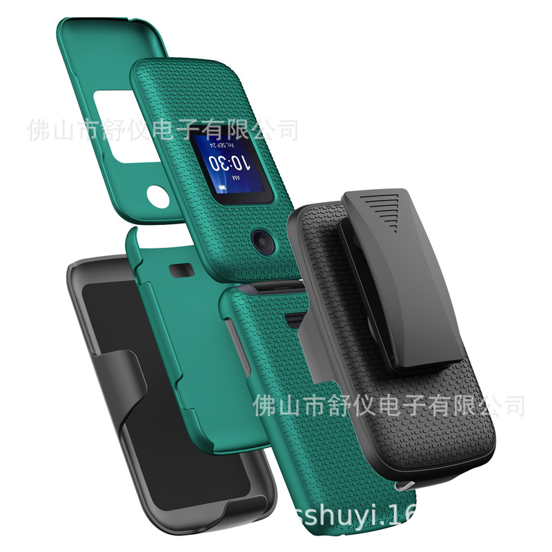 Suitable for TCL Classic 4058c Flip Back Clip Mobile Phone Case Three-in-one Protective Cover Factory Direct Sales Suitable for TCL Classic 4058c Flip Back Clip Mobile Phone Case Three-in-one Protective Cover Factory Direct Sales