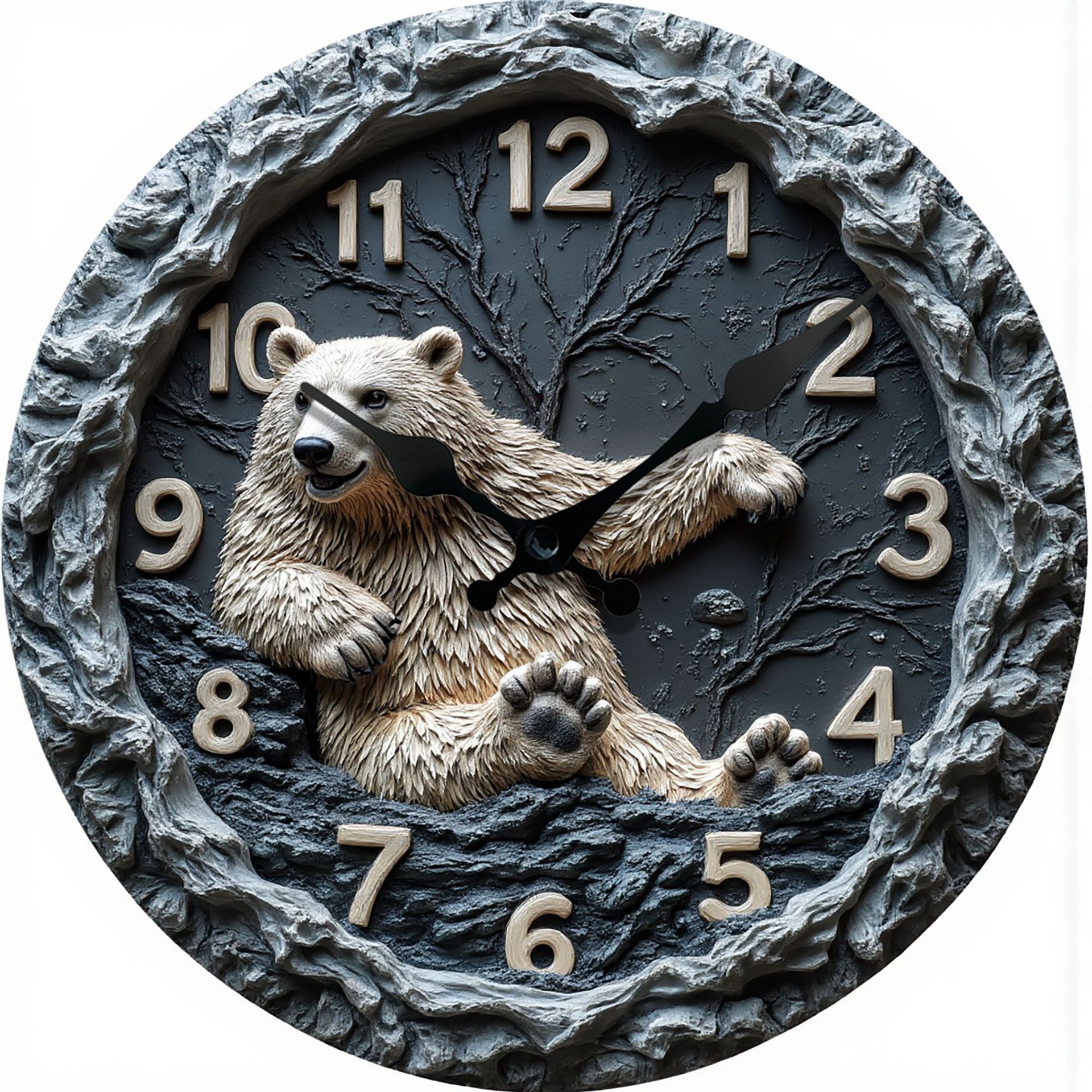 Reloj de efecto pseudo-estéreo nuevo de venta caliente transfronteriza, reloj de estilo de caricatura real, reloj de animales