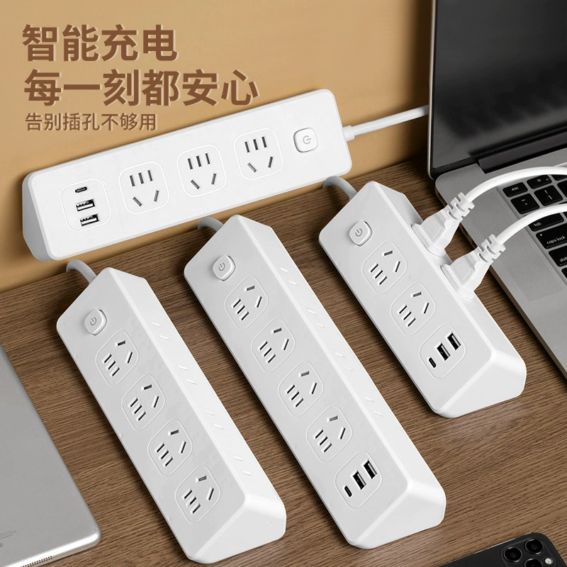 Угловая настольная розетка с USB-зарядкой, лента с кабелем бытовая многофункциональная драг-лента, которая может идти по стене