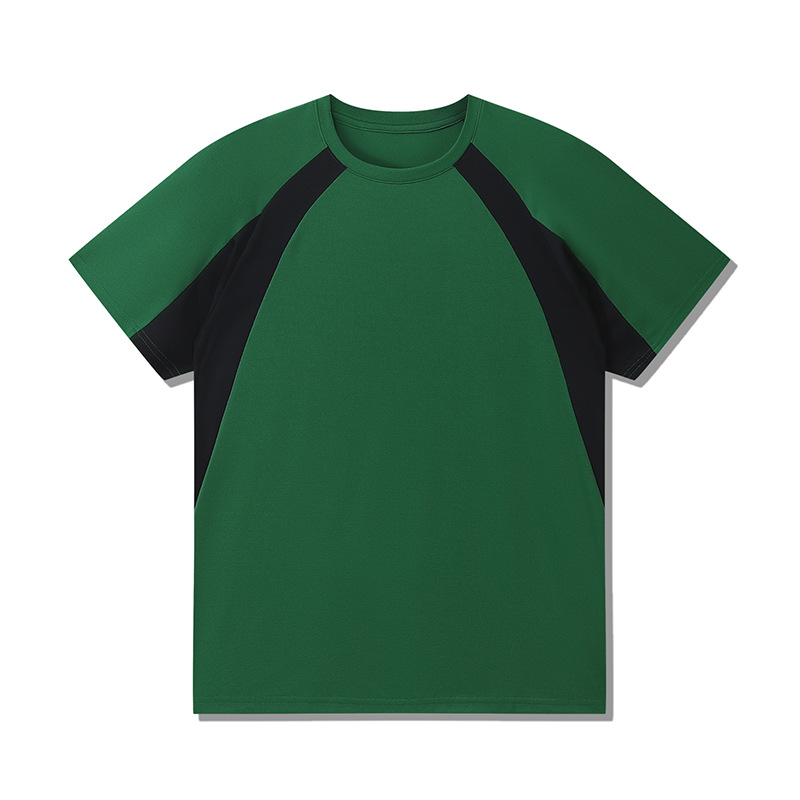 Transfronterizo tamaño europeo y americano de algodón mosaico camiseta deportiva 250G pesada camiseta de hombre de manga corta marca de moda personalizada