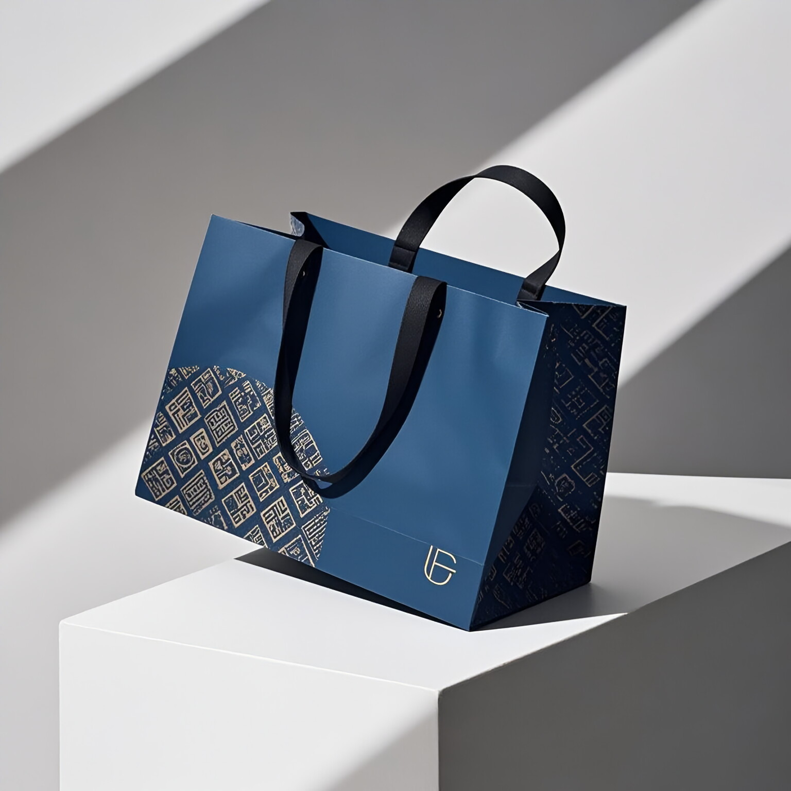 纸袋啶制手提袋礼品袋服装店礼品袋子轻奢高档套装格子平口文艺