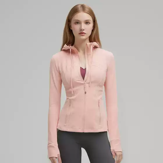 3rd Gen Upgrade Sheer Feel No Mesh Hooded Jacket Quick-Dry Slimming Fitness Yoga Hooded Cardigan Sports Jacket for Women