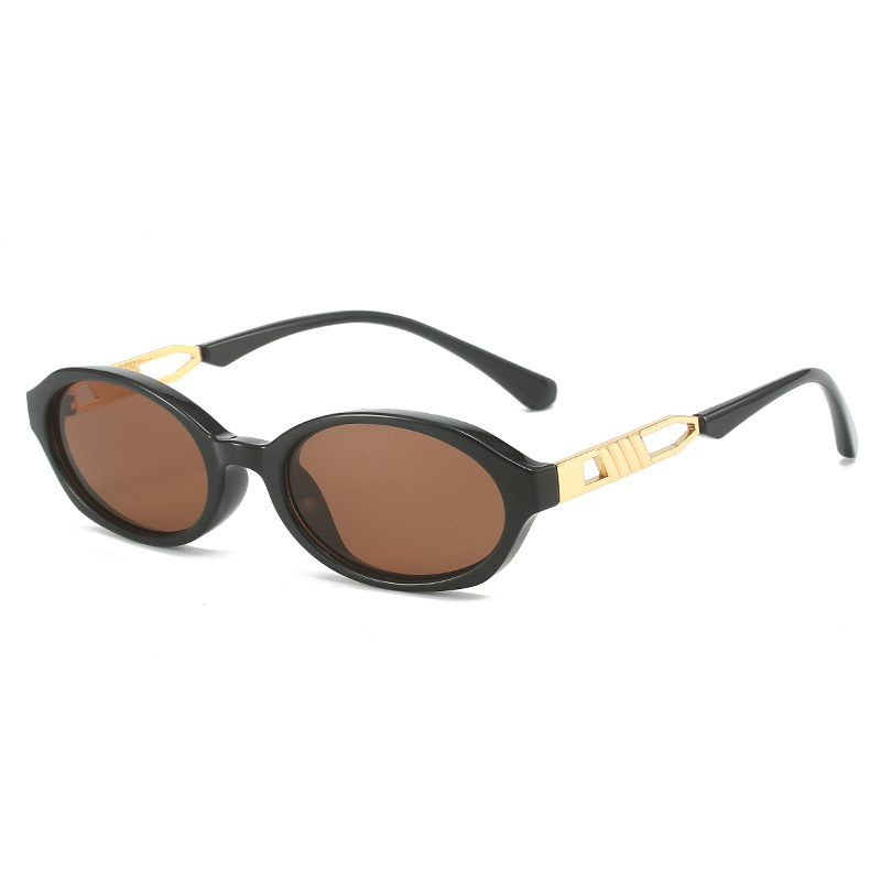2024 fábrica directa transfronteriza nuevas gafas de sol personalizadas moda Metal tecnología europea y americana sentido gafas de sol tiro en la calle al aire libre