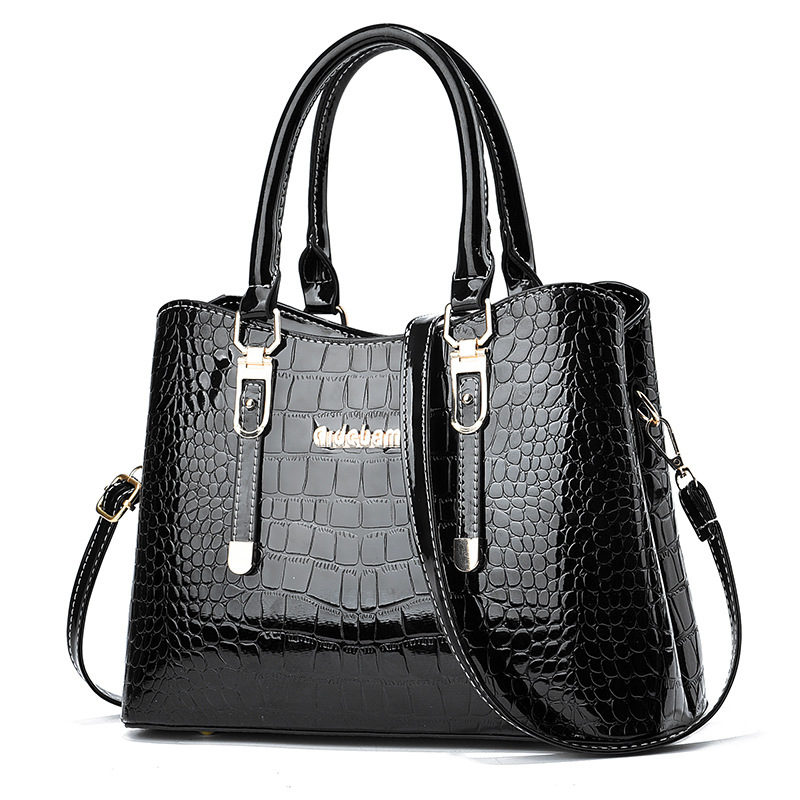 [Bolso de mujeres de Shichen] Otoño Invierno 2023 temperamento bolso de mano de gran capacidad bolso de mujer con patrón de cocodrilo bolso de hombro