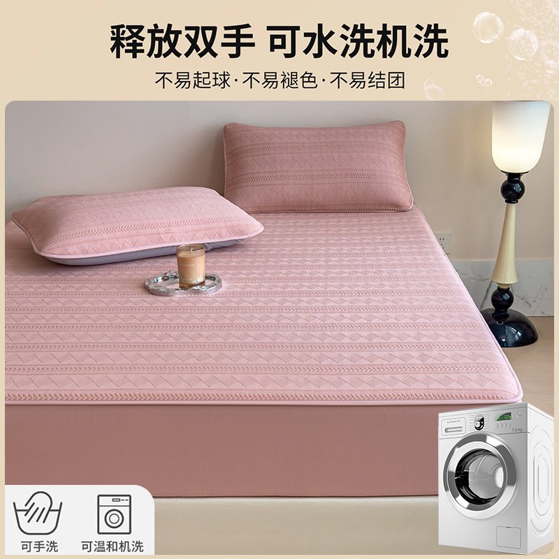 2025 nuevo colchón de algodón protector de colchón Simmons máscara de cama gruesa cubierta de sábanas incluidas cubierta de cubierta de tres piezas