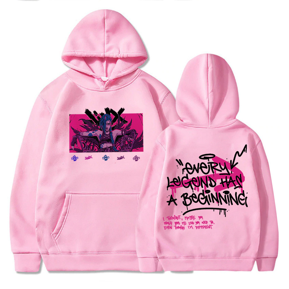 Arcane Jinx Hoodie Game Lover Hoodie Harajuku Pullover Tops