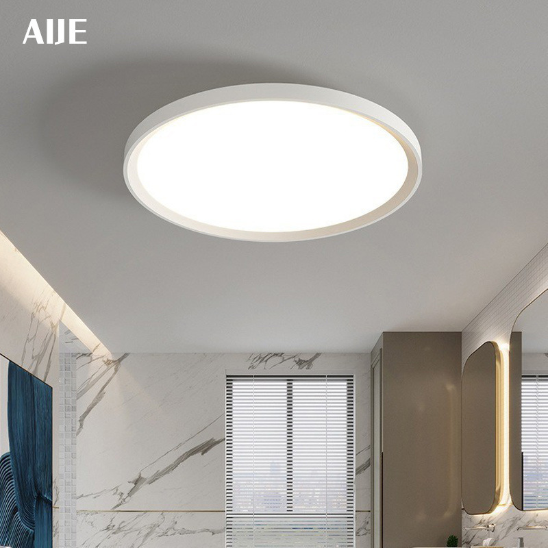 Ultra-thin three-proof balcony ceiling lamp round waterproof bathroom bathroom kitchen bedroom room lamp aisle corridor lamp