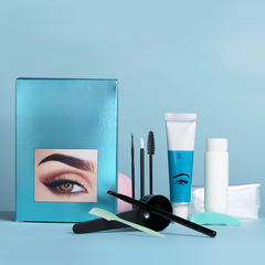 Cross-border supply new eyebrows and eyelashes color cream eyebrow cream black brown chestnut color eyelashes color