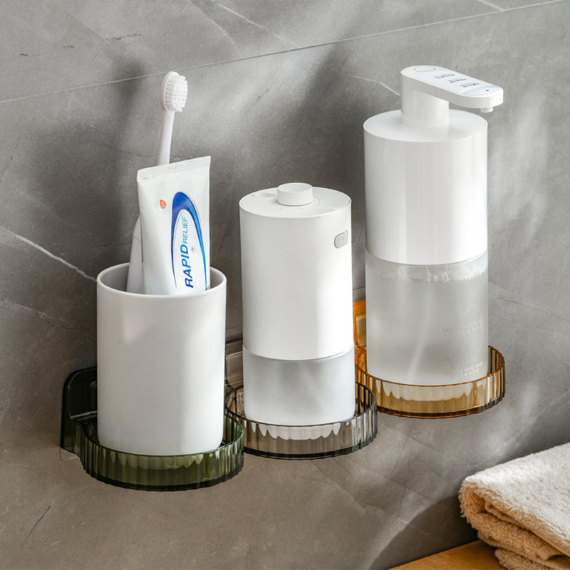 Bathroom Storage Rack Wall Hanging Bathroom Lavatory Mirror Front Brush Cup Shower Gel Hand Sanitizer Storage Rack