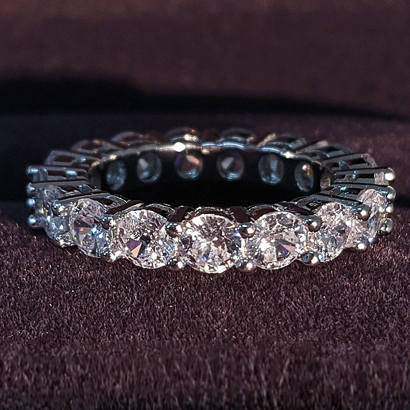 Anello da 4 mm nuovo anello da donna di lusso con zirconi a cerchio pieno intarsiato con diamanti r5696_voghion.com