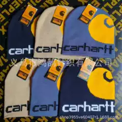 CARHARTT Carhart Solid Color All-match Warm Knitted Hat for Autumn and Winter Double-layer Fold European and American Tooling Fashion Brand Cold Hat