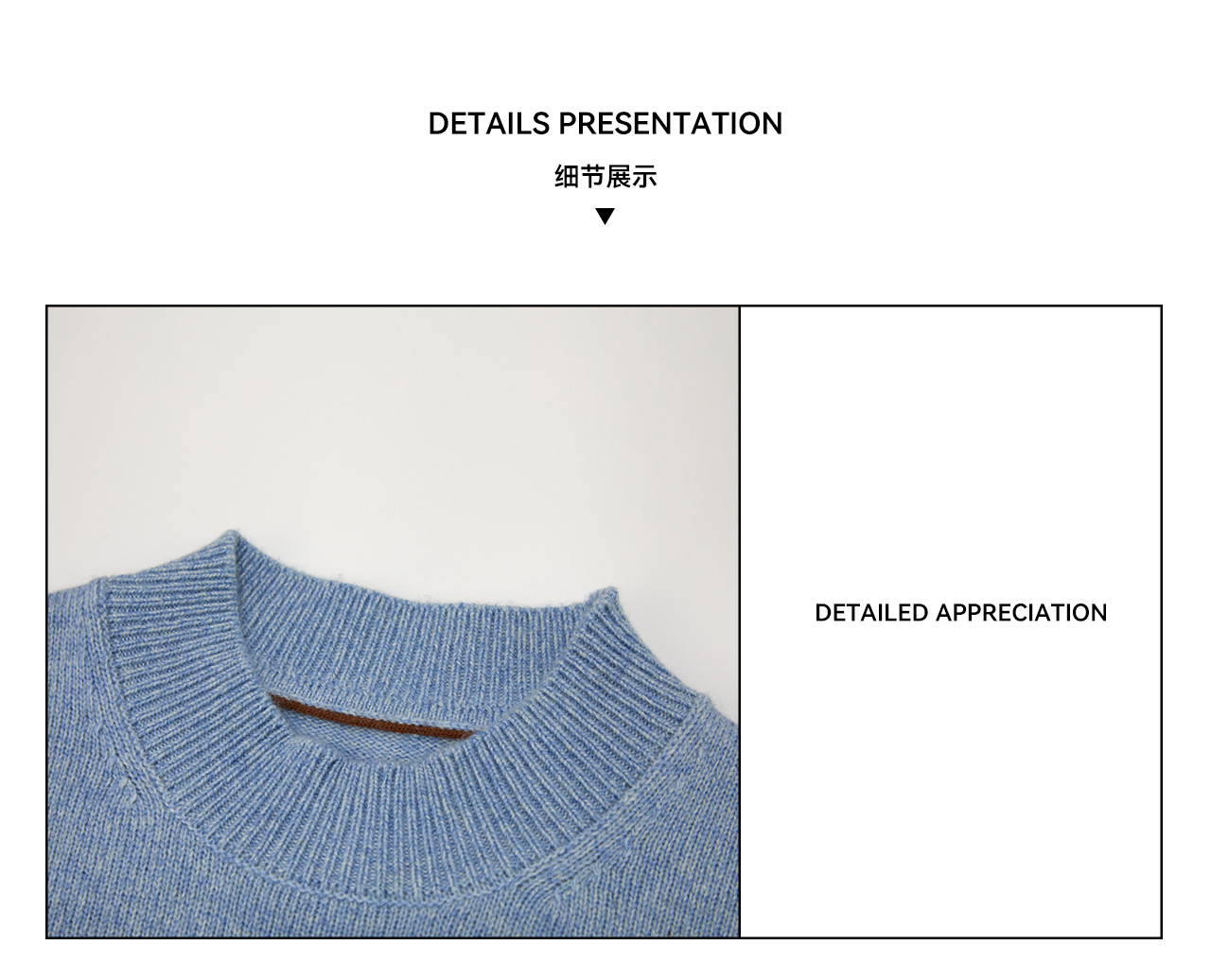 UNF 430g Snowflake Crewneck Wool Sweater