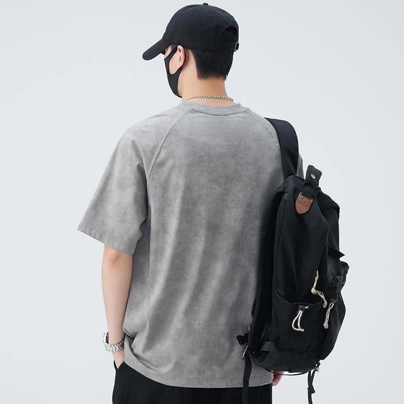 2025 新しいチョッキ絞り染めプリントトレンディな半袖 Tシャツメンズヨーロッパトレンディなブランド夏のメンズ Tシャツ|undefined
