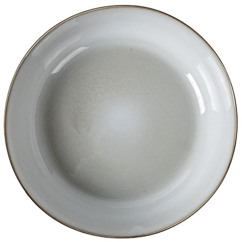 Simple estilo retro vajilla de cerámica hogar creativo sopa de fideos tazón de fideos instantáneos resistente al calor resistente a altas temperaturas Cocina hogar buena materia