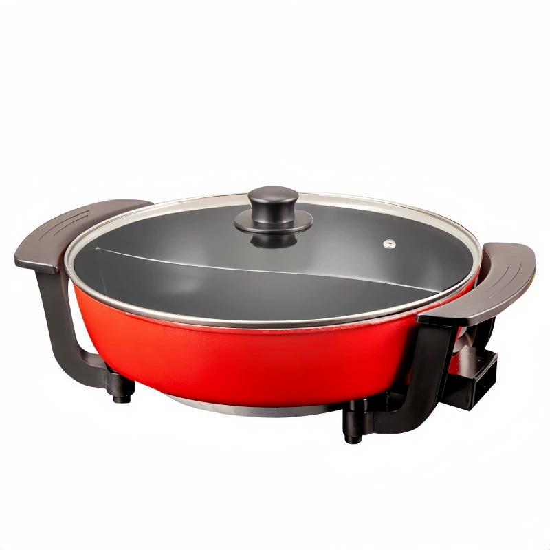New double-function electric hot pot household shabu-cooking hot pot hot pot restaurant special pot electric cooking pot electric hot pot