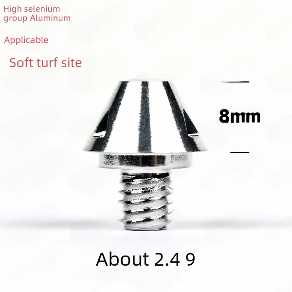 M6 Adidas-Specific Aluminum Studs Metal Football Shoe Studs Sg Football Studs 8-11mm Black and Silver Replacement Shoe Studs